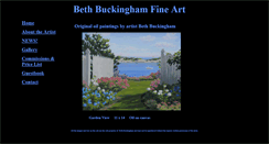 Desktop Screenshot of bethbuckinghamfineart.com